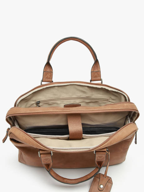 Porte-documents Spider 2 Compartiments + Pc 15'' Cuir Etrier Marron spider ESPI8022 vue secondaire 3