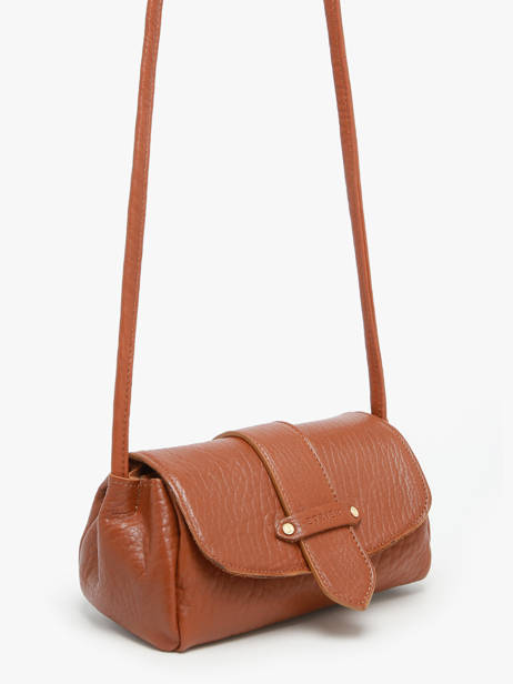 Sac Bandoulière S Agnes Cuir Etrier Marron agnes EAGC205S vue secondaire 5